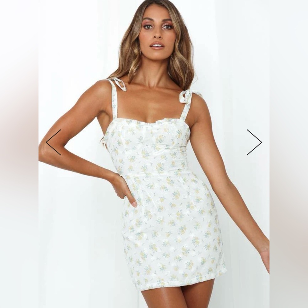 White mini dress